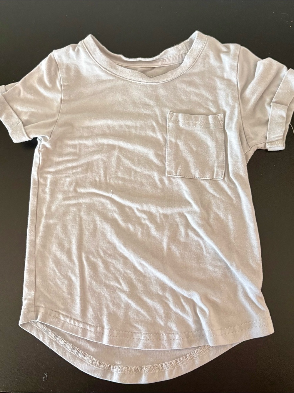 Little Bipsy Pale Gray Short Sleeve Pocket Tee